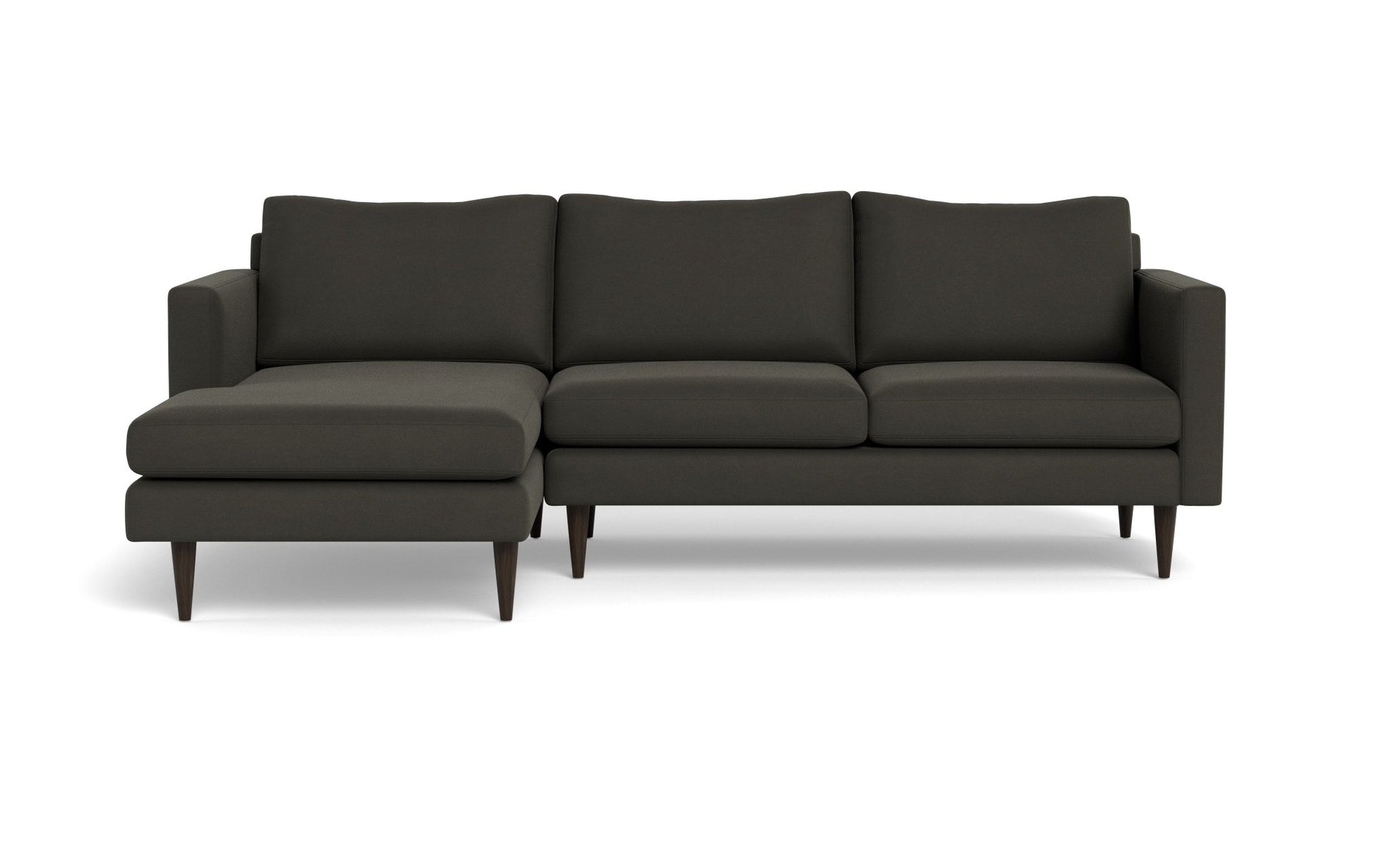 Wallace Untufted Left Chaise Sectional - Bella Smoke