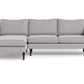 Wallace Untufted Left Chaise Sectional - Bennett Dove