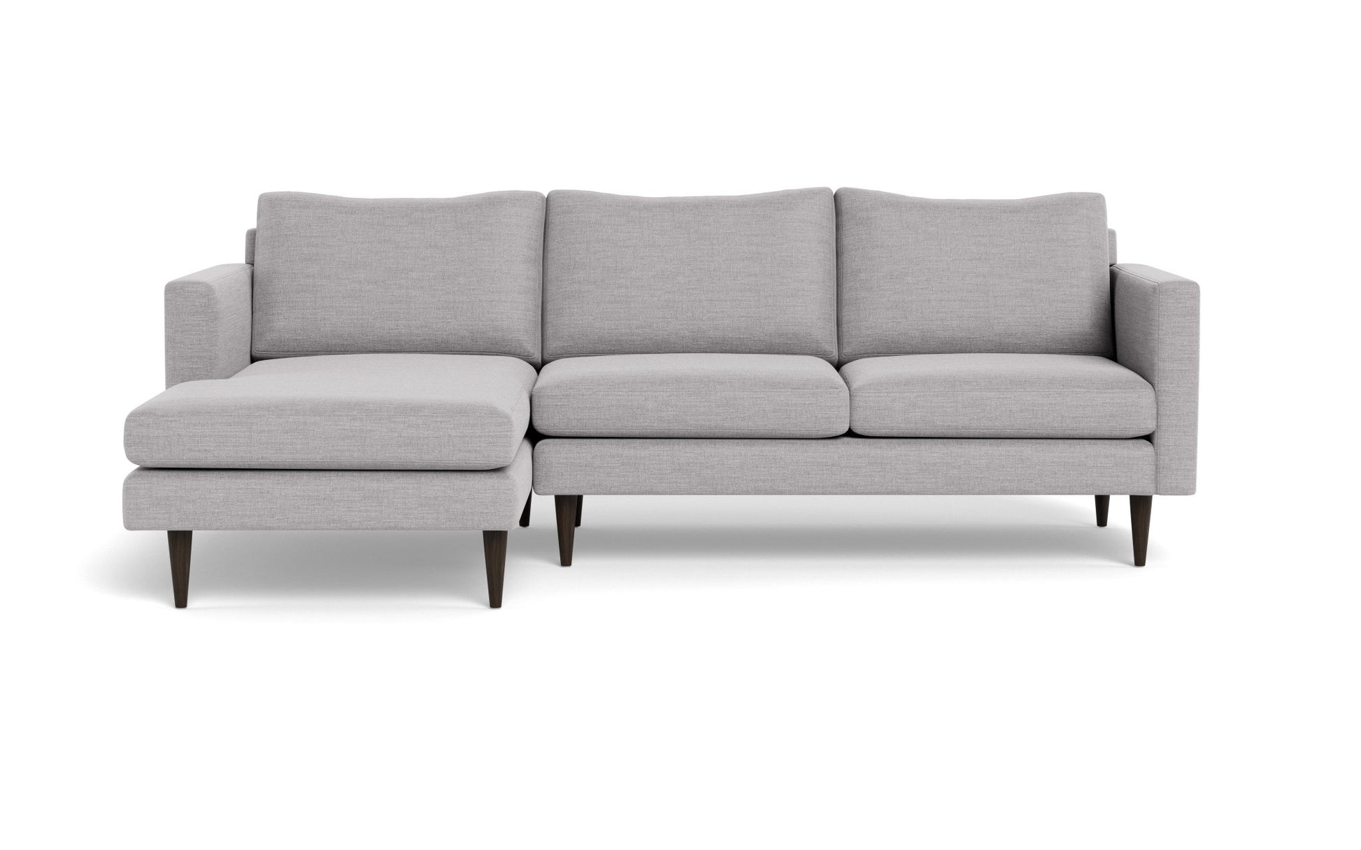 Wallace Untufted Left Chaise Sectional - Bennett Dove