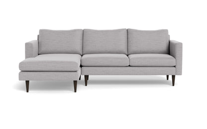 Wallace 98" Untufted Left Chaise Sectional - Bennett Dove