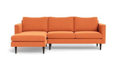 Wallace 98" Untufted Left Chaise Sectional - Bennett Orangeade