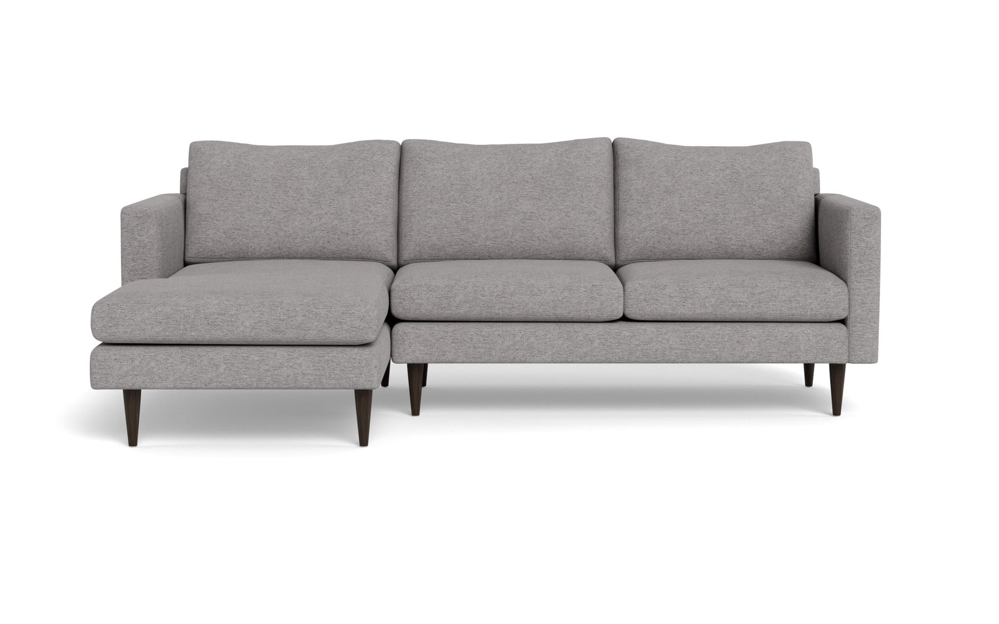 Wallace Untufted Left Chaise Sectional - Merit Graystone