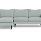Wallace Untufted Left Chaise Sectional - Peyton Light Blue