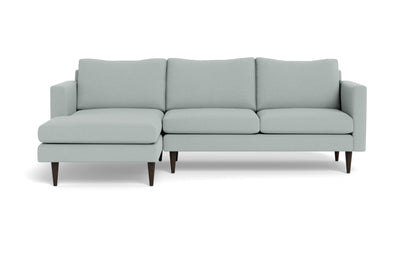 Wallace 98" Untufted Left Chaise Sectional - Peyton Light Blue
