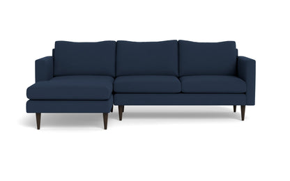 Wallace 98" Untufted Left Chaise Sectional - Peyton Navy