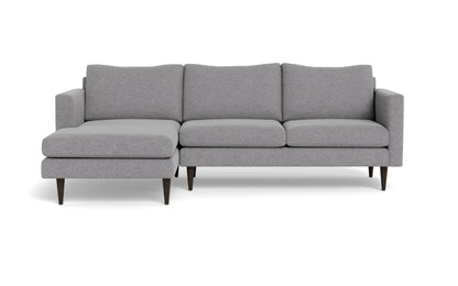 Wallace 98" Untufted Left Chaise Sectional - Villa Platinum