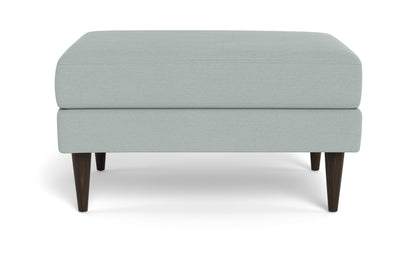 Wallace Untufted Ottoman - Peyton Light Blue