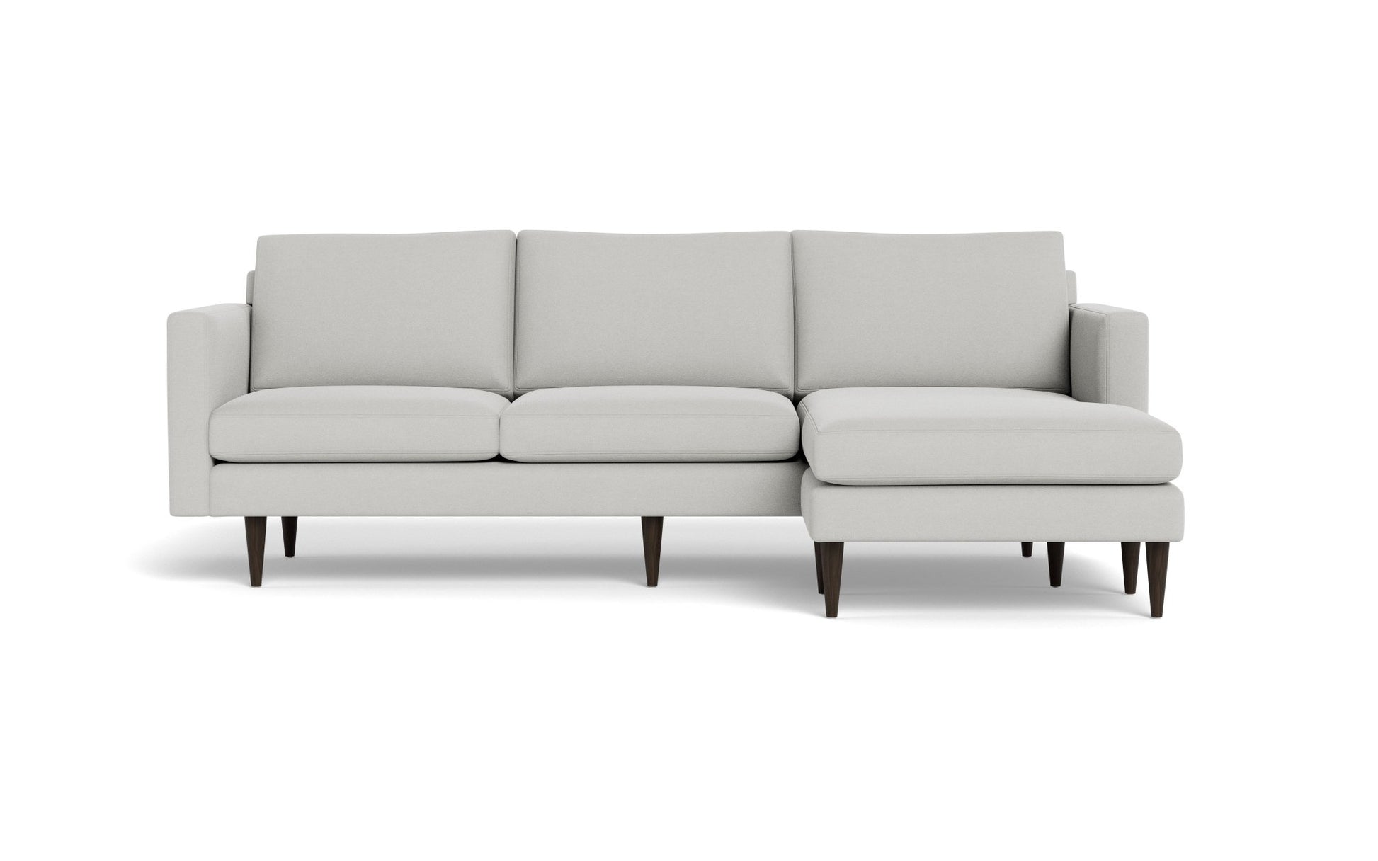 Wallace Untufted Reversible Chaise Sofa - Bella Grey