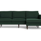 Wallace Untufted Reversible Chaise Sofa - Bella Hunter