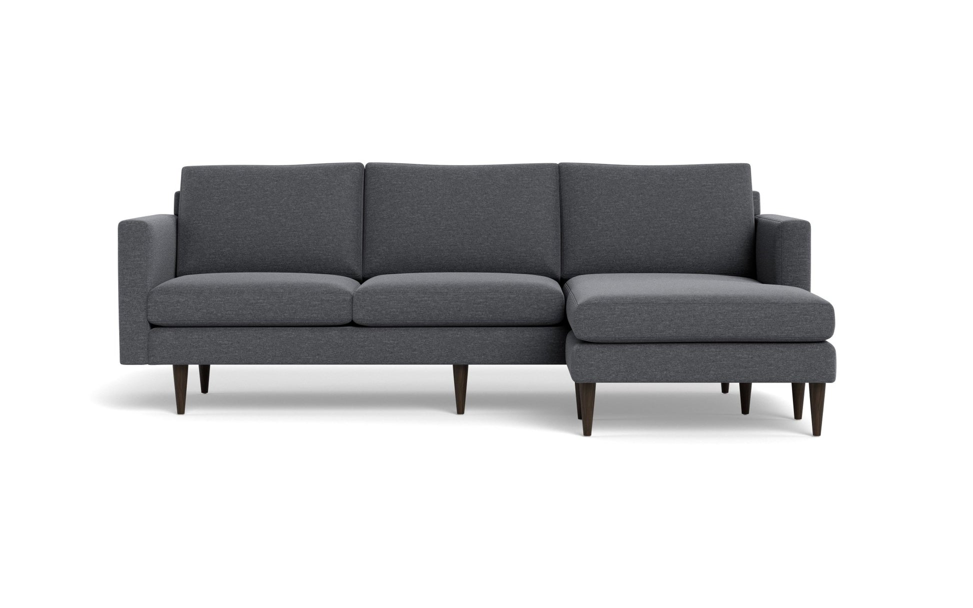 Wallace Untufted Reversible Chaise Sofa - Bennett Charcoal