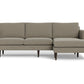 Wallace Untufted Reversible Chaise Sofa - Cordova Mineral