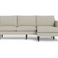 Wallace Untufted Reversible Chaise Sofa - Merit Dove