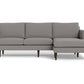 Wallace Untufted Reversible Chaise Sofa - Peyton Slate
