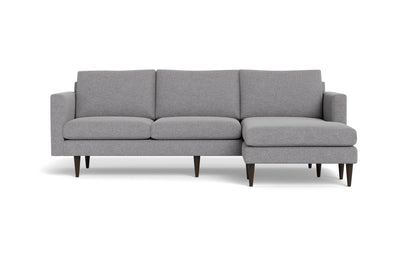 Wallace 98" Untufted Reversible Chaise Sofa - Villa Platinum
