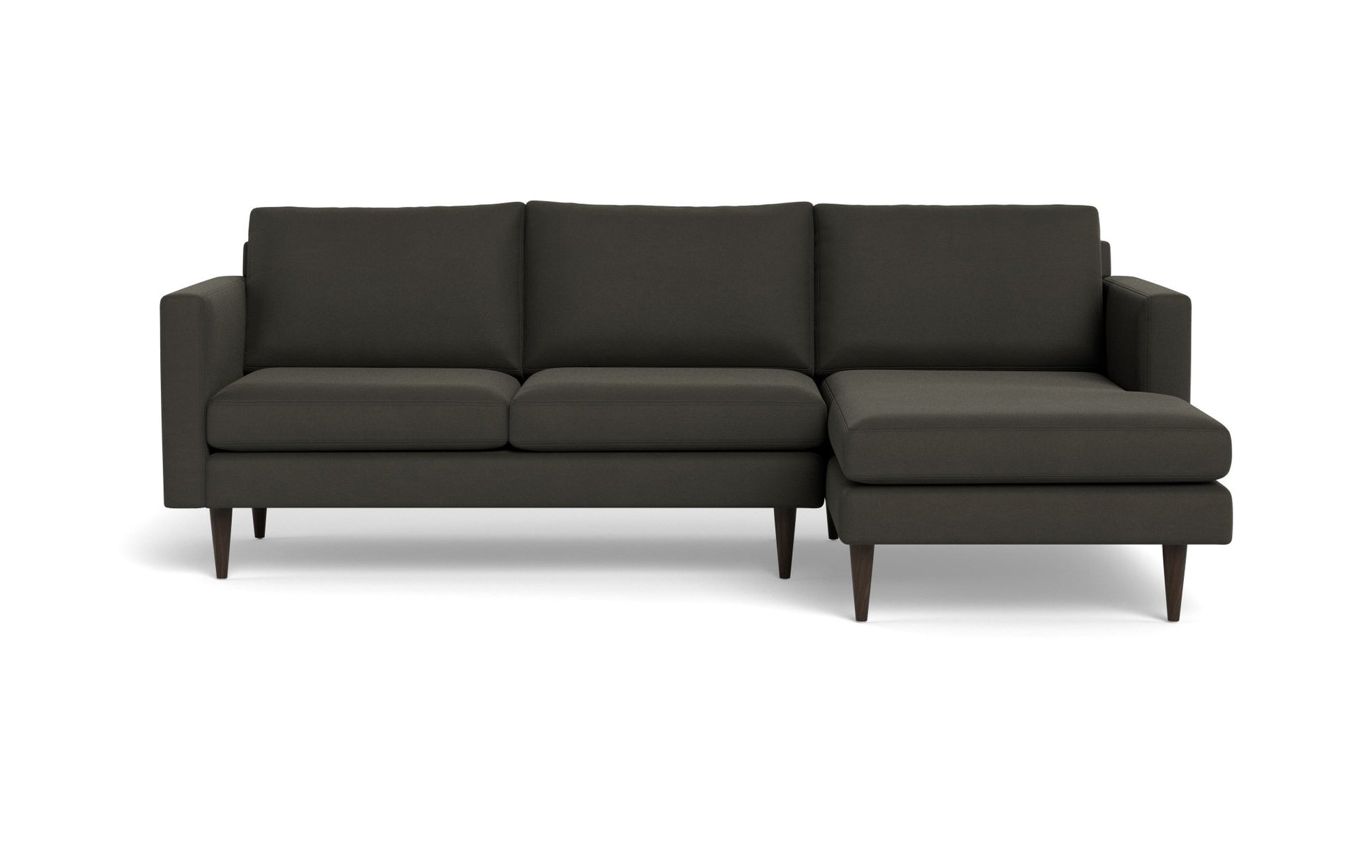 Wallace Untufted Right Chaise Sectional - Bella Smoke