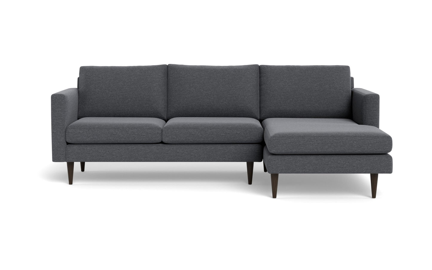 Wallace Untufted Right Chaise Sectional - Bennett Charcoal