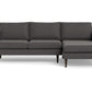 Wallace Untufted Right Chaise Sectional - Cordova Eclipse