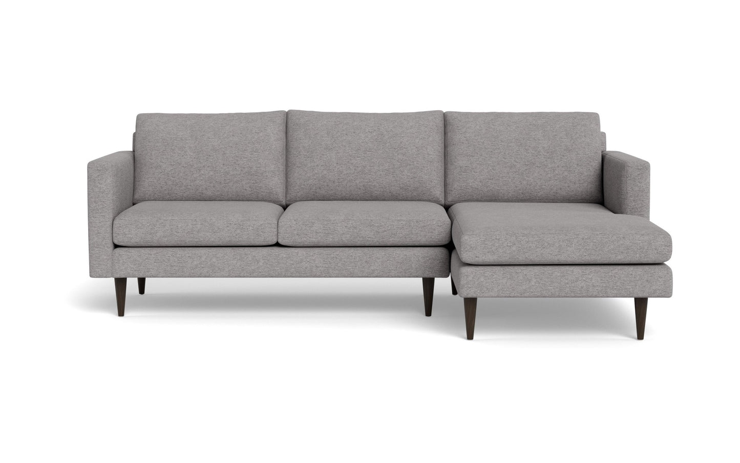 Wallace Untufted Right Chaise Sectional - Merit Graystone