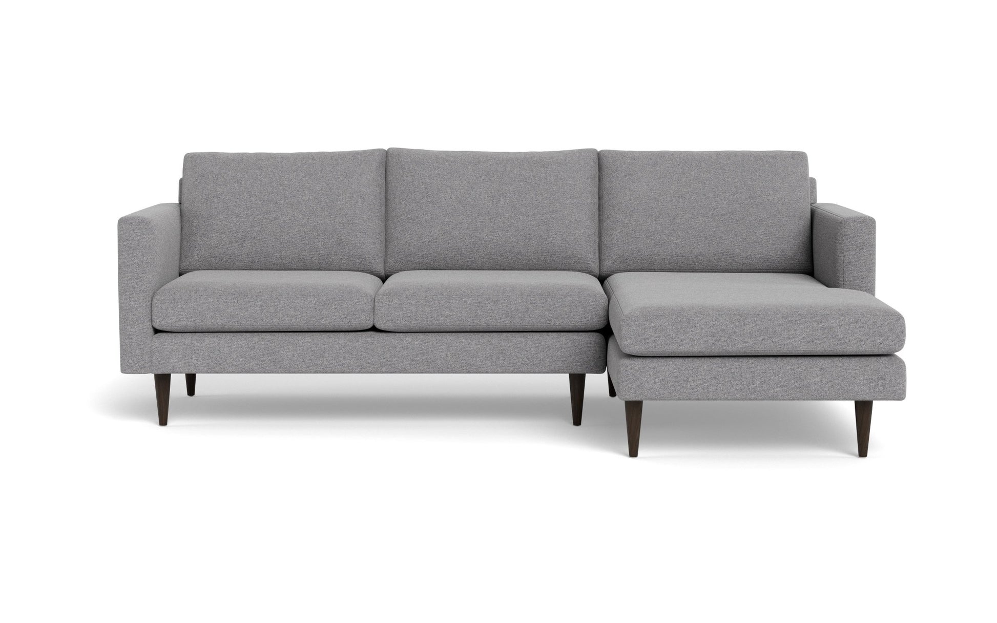 Wallace Untufted Right Chaise Sectional - Villa Platinum