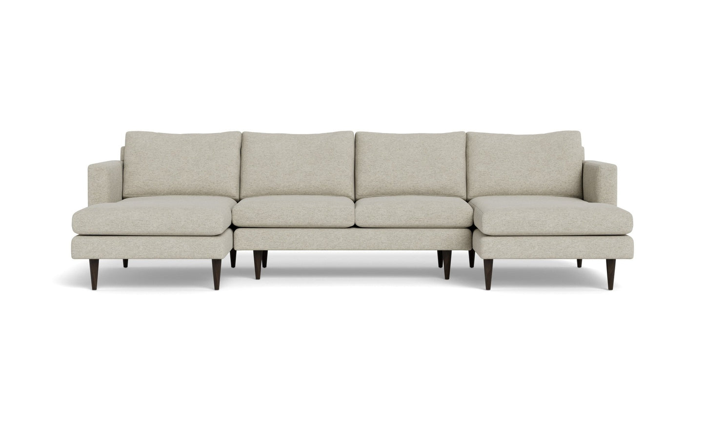 Wallace Untufted U Sectional - Merit Dove