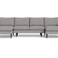 Wallace Untufted U Sectional - Merit Graystone
