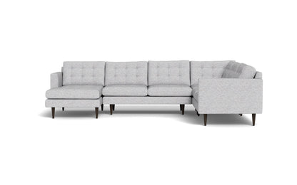 Wallace 131" Corner Sectionals w. Left Chaise - Delray Smoke