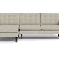 Wallace Left Chaise Sectional - Merit Dove