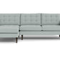 Wallace Left Chaise Sectional - Peyton Light Blue
