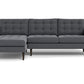 Wallace Left Chaise Sectional - Bennett Charcoal