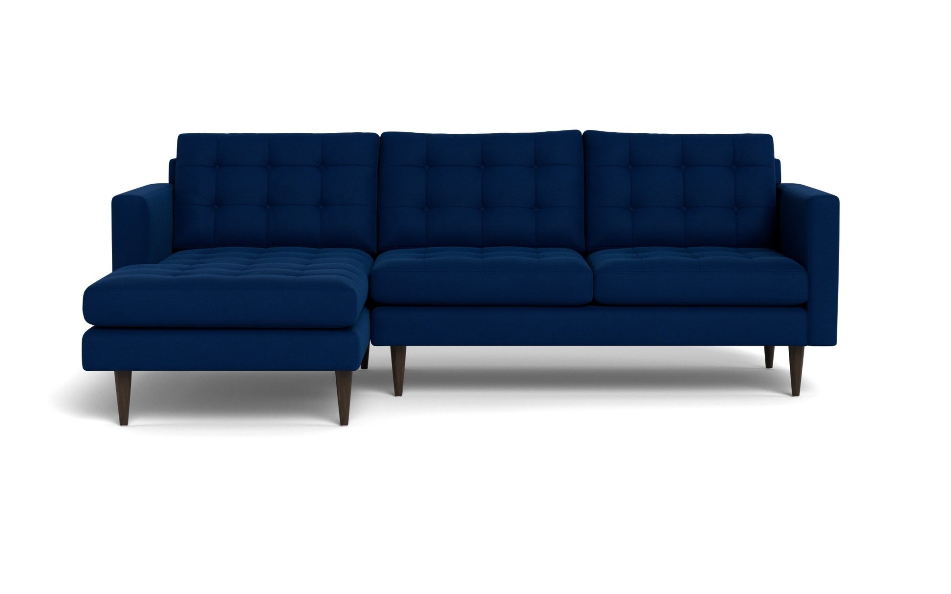 Wallace Left Chaise Sectional - Bella Navy