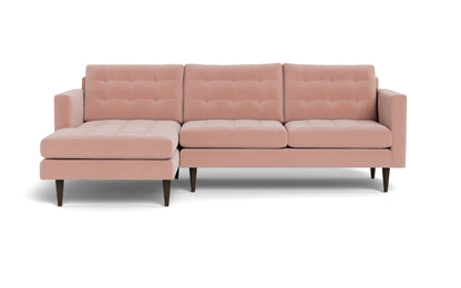 Wallace Left Chaise Sectional - Royale Blush