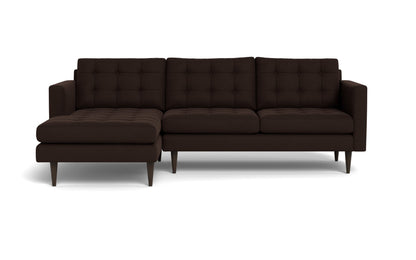 Wallace Left Chaise Sectional - Bella Chocolate