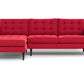 Wallace Left Chaise Sectional - Bennett Red