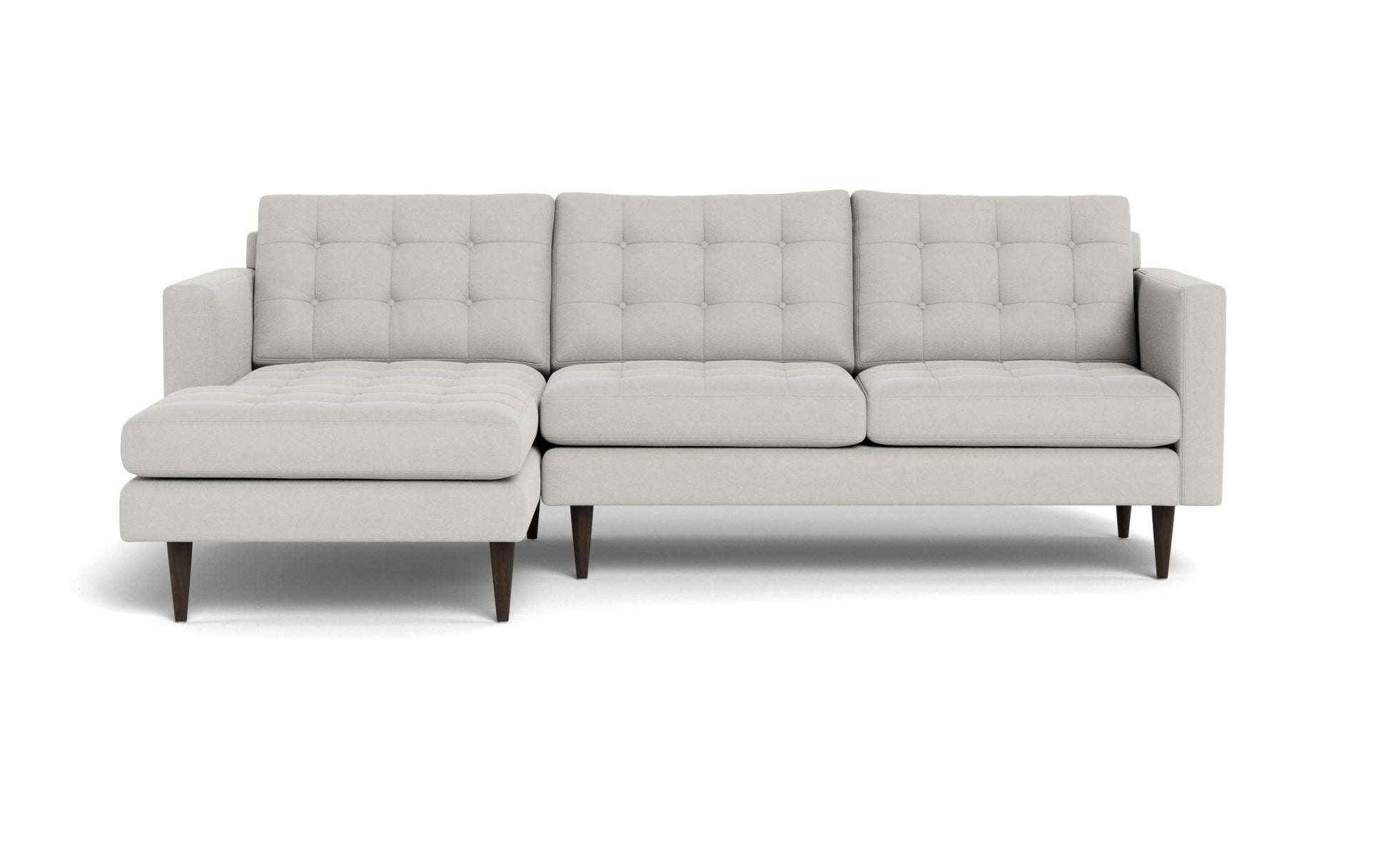 Wallace Left Chaise Sectional - Bella Grey