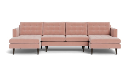 Wallace 126" Double Chaise U Sectional - Superb Peacock