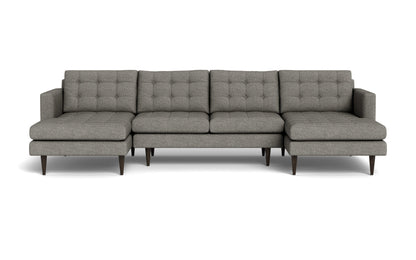 Wallace 126" Double Chaise U Sectional - Toscana Otter