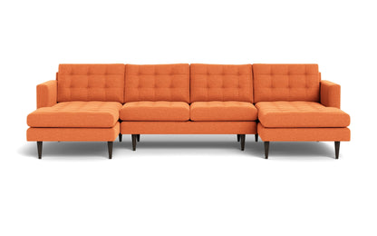 Wallace U Sectional - Bennett Orangeade