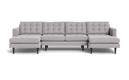 Wallace 126" Double Chaise U Sectional - Bennett Dove