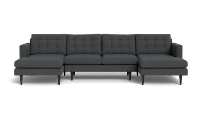 Wallace 126" Double Chaise U Sectional - Peyton Pepper