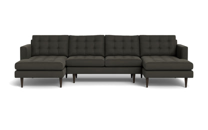 Wallace U Sectional - Bella Smoke