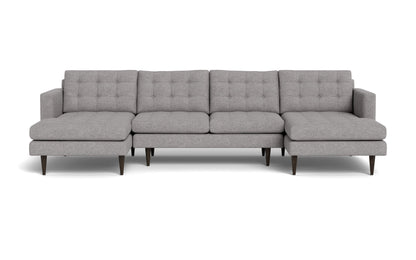 Wallace U Sectional - Merit Graystone