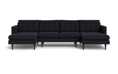 Wallace U Sectional - Bella Black