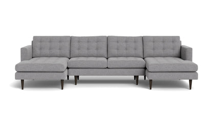 Wallace U Sectional - Villa Platinum