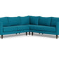 Wallace Untufted Corner Sectional - Bella Peacock