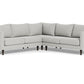 Wallace Untufted Corner Sectional - Bella Grey