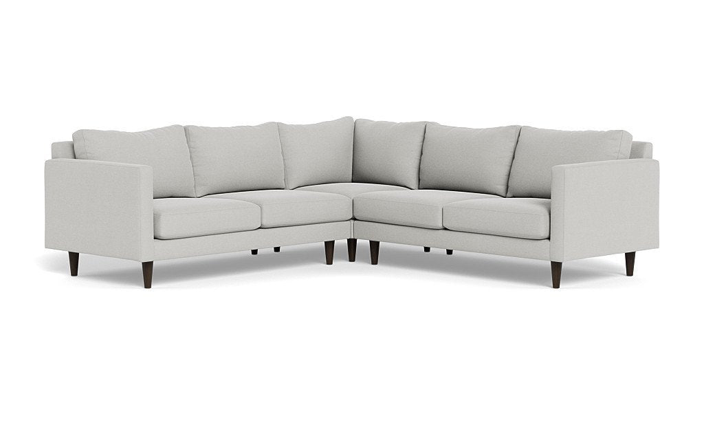 Wallace Untufted Corner Sectional - Bella Grey