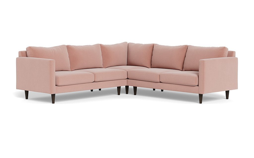 Wallace Untufted Corner Sectional - Royale Blush