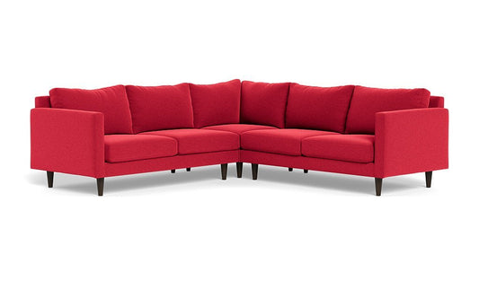 Wallace Untufted Corner Sectional - Bennett Red