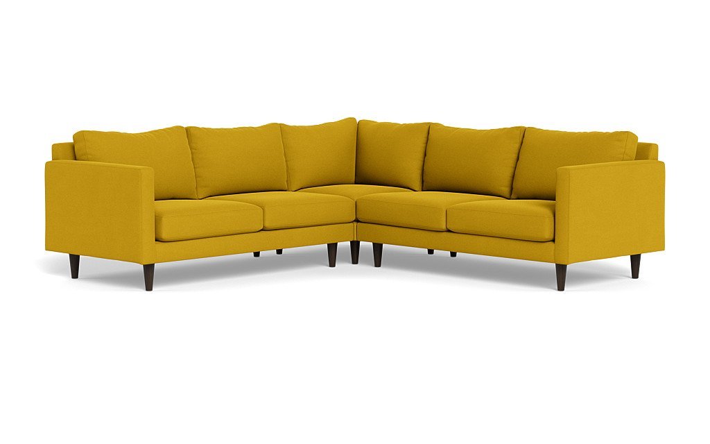 Wallace Untufted Corner Sectional - Bella Gold