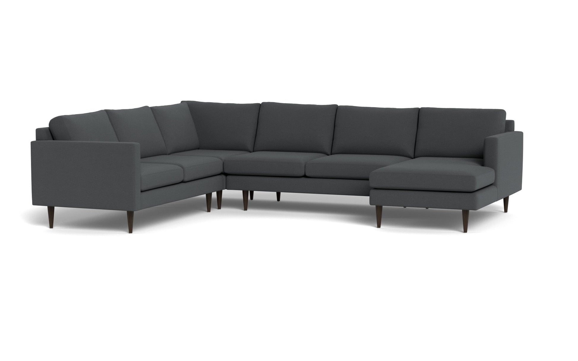 Wallace Untufted Corner Sectional w. Right Chaise - Peyton Pepper